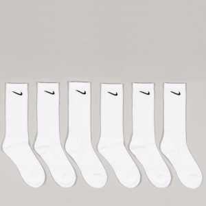 Nike SB Everyday Cush 6Pack Socks White